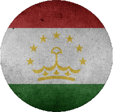 Bandiere Asia Tajikistan Tondo 