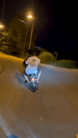 Humor -  Fun Transport Motorcycles Route Gamelles Fail 02 