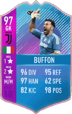 Multimedia Videogiochi F I F A - Giocatori carte Italia Gianluigi Buffon 