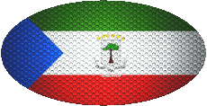 Flags Africa Equatorial Guinea Oval 01 