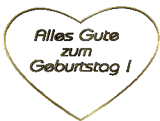 Mensajes Alemán Alles Gute zum Geburtstag Herz 001 