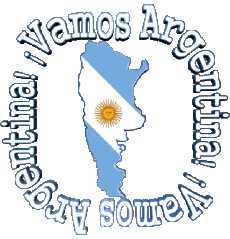 Messagi - Smiley Spagnolo Vamos Argentina Bandera 