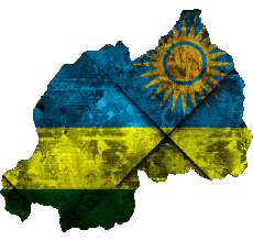 Drapeaux Afrique Rwanda Carte 