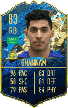 Multimedia Vídeo Juegos F I F A - Jugadores  cartas Arabia Saudita Sultan Abdullah Al Ghannam 