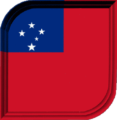 Drapeaux Océanie Samoa Carré 