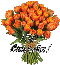 Messages Espagnol Feliz Cumpleaños Floral 012 