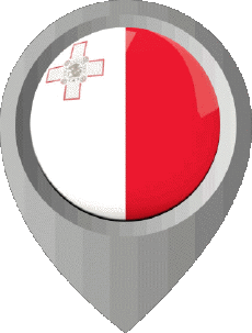 Banderas Europa Malta Marcador de ubicación 