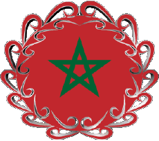 Banderas África Marruecos Forma 01 