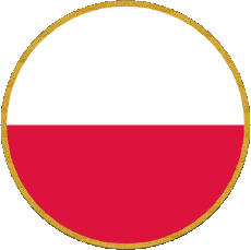 Drapeaux Europe Pologne Rond 