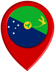 Bandiere Oceania Australia Christmas Island Perno di posizione 