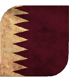 Bandiere Asia Qatar Quadrato 