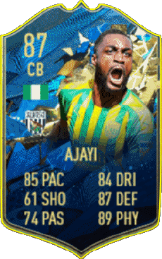 Multimedia Vídeo Juegos F I F A - Jugadores  cartas Nigeria Semi Ajayi 