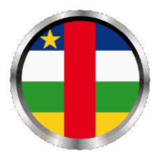 Fahnen Afrika Centrafrique Rund - Ringe 
