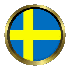 Drapeaux Europe Suède Rond - Anneaux 