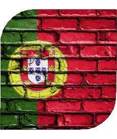 Drapeaux Europe Portugal Carré 