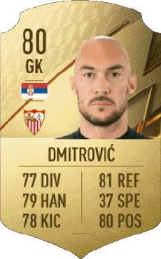 Multi Media Video Games F I F A - Card Players Serbia Marko Dmitrovic 