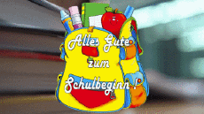 Messages German Alles Gute zum Schulbeginn Animated Background 003 