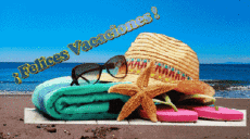 Nachrichten Spanisch Felices Vacaciones Animierter Hintergrund 003 