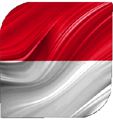 Flags Asia Indonesia Square 