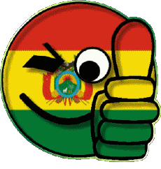 Drapeaux Amériques Bolivie Smiley - OK 