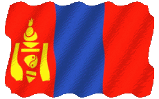 Bandiere Asia Mongolia Sventola 