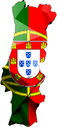 Flags Europe Portugal Map 