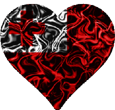 Drapeaux Océanie Tonga Coeur 
