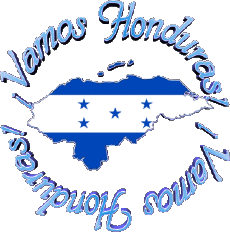 Messagi Spagnolo Vamos Honduras Bandera 