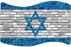 Bandiere Asia Israele Rettangolo 