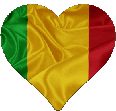 Bandiere Africa Mali Cuore 