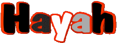 Nombre FEMENINO - Magreb Musulmán H Hayah 