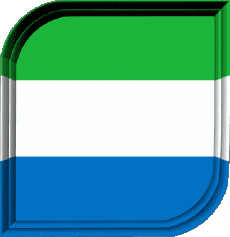 Bandiere Africa Sierra Leone Quadrato 