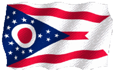 Drapeaux Amériques U.S.A - Etats Ohio Ondulation 