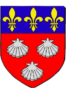 Blasone-Bandiere Francia Dipartimenti - Città 15 AURILLAC Blasone