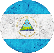 Bandiere America Nicaragua Tondo 