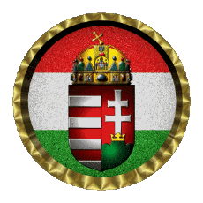 Drapeaux Europe Hongrie Rond - Anneaux 