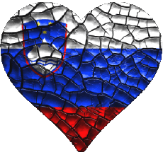 Flags Europe Slovenia Heart 