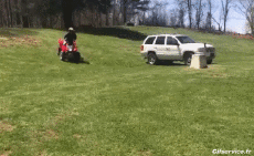 Humour - Fun Transports Quad Gamelle - Fail 