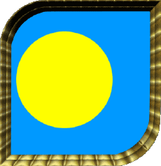 Drapeaux Océanie Palaos Carré 