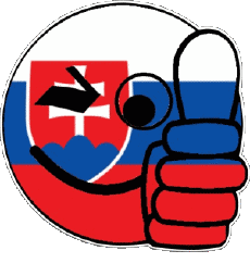 Drapeaux Europe Slovaquie Smiley - OK 