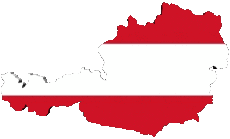Flags Europe Austria Map 