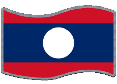 Fahnen Asien Laos Rechteck 
