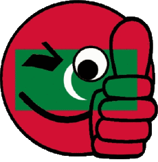 Banderas Asia Maldivas Smiley - OK 