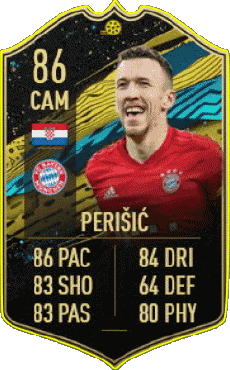 Multimedia Videospiele F I F A - Karten Spieler Kroatien Ivan Perisic 