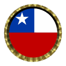 Flags America Chile Round - Rings 