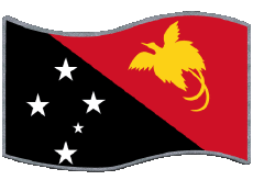 Banderas Oceanía Papúa Nueva Guinea Rectángulo 