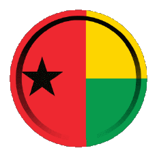 Drapeaux Afrique Guinée Bissau Rond - Anneaux 