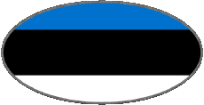 Flags Europe Estonia Oval 