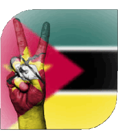 Flags Africa Mozambique Square 