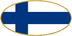 Fahnen Europa Finnland Oval 